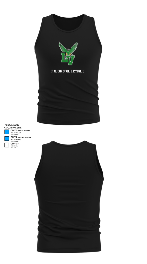 Tank Top, Falcons Volleyball, Women's Volleyball, Teamtime, Team time, sublimation, custom sports apparel, team uniforms, spirit wear, spiritwear, sports uniforms, custom shirts, team store, custom team store, fundraiser sports, apparel fundraiser