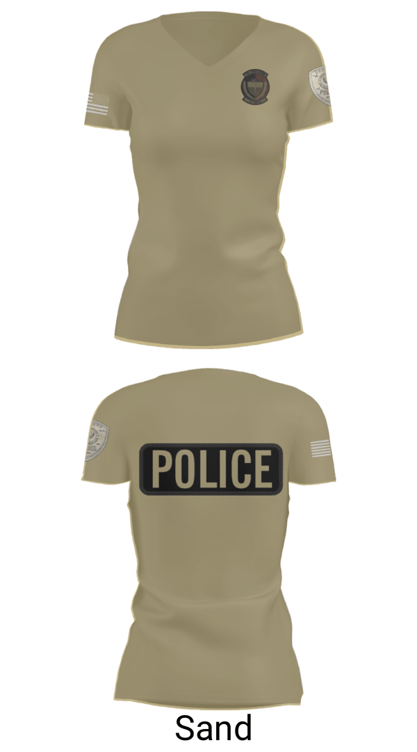 Women's Short Sleeve Vneck Shirt, 27 SOSFS, Air Force, Teamtime, Team time, sublimation, custom sports apparel, team uniforms, spirit wear, spiritwear, sports uniforms, custom shirts, team store, custom team store, fundraiser sports, apparel fundraiser