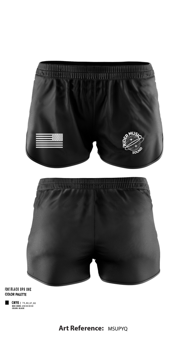 Ranger Panties, Rider Music Sound, , Teamtime, Team time, sublimation, custom sports apparel, team uniforms, spirit wear, spiritwear, sports uniforms, custom shirts, team store, custom team store, fundraiser sports, apparel fundraiser