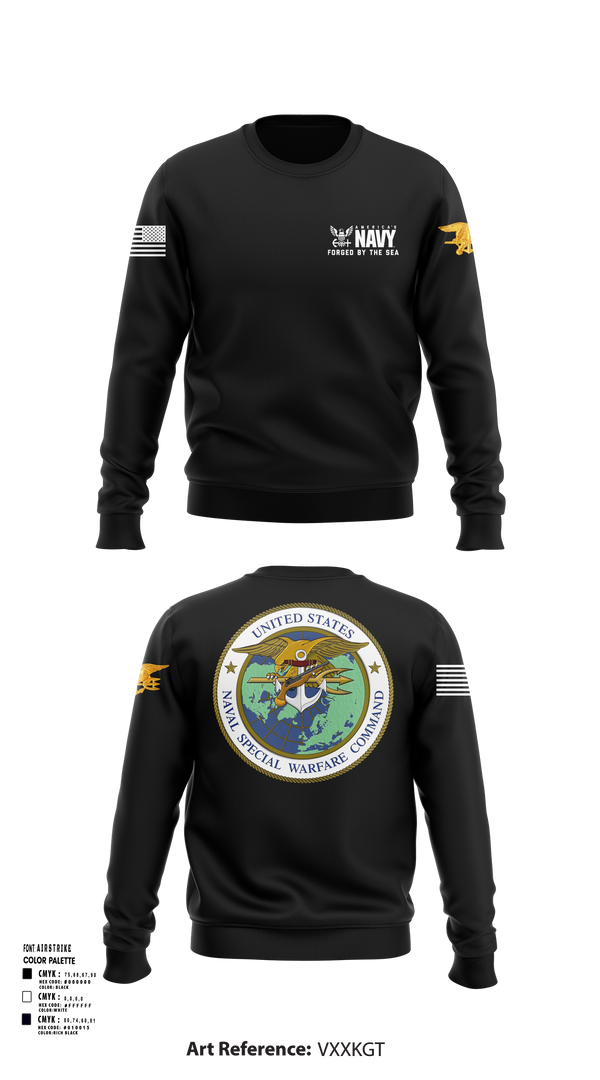Crew Neck Sweatshirt, SEAL Team, Navy, Teamtime, Team time, sublimation, custom sports apparel, team uniforms, spirit wear, spiritwear, sports uniforms, custom shirts, team store, custom team store, fundraiser sports, apparel fundraiser