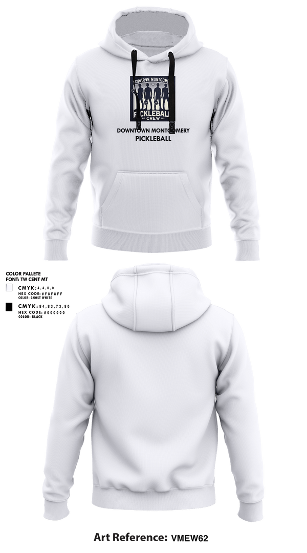 Hoodie, Downtown Montgomery Pickleball Crew, Spirit Store, Teamtime, Team time, sublimation, custom sports apparel, team uniforms, spirit wear, spiritwear, sports uniforms, custom shirts, team store, custom team store, fundraiser sports, apparel fundraiser
