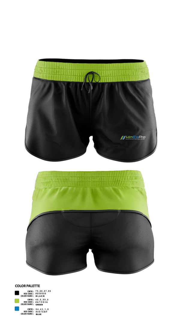 Womens Shorts, KinExPro Performance Training & Rehab, , Teamtime, Team time, sublimation, custom sports apparel, team uniforms, spirit wear, spiritwear, sports uniforms, custom shirts, team store, custom team store, fundraiser sports, apparel fundraiser