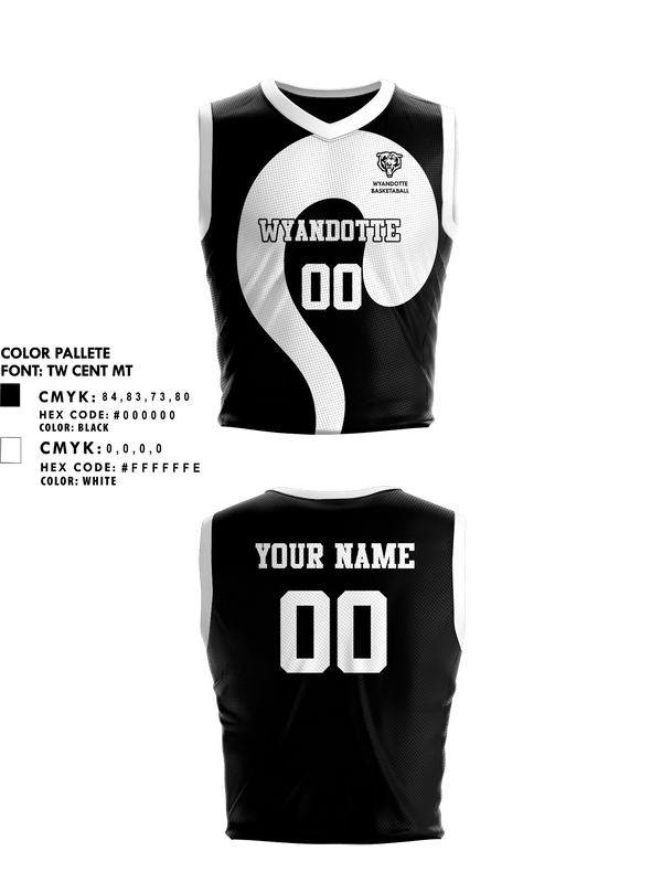 Mens Basketball Jersey, Wyandotte High School Basketball, Men's Basketball, Teamtime, Team time, sublimation, custom sports apparel, team uniforms, spirit wear, spiritwear, sports uniforms, custom shirts, team store, custom team store, fundraiser sports, apparel fundraiser