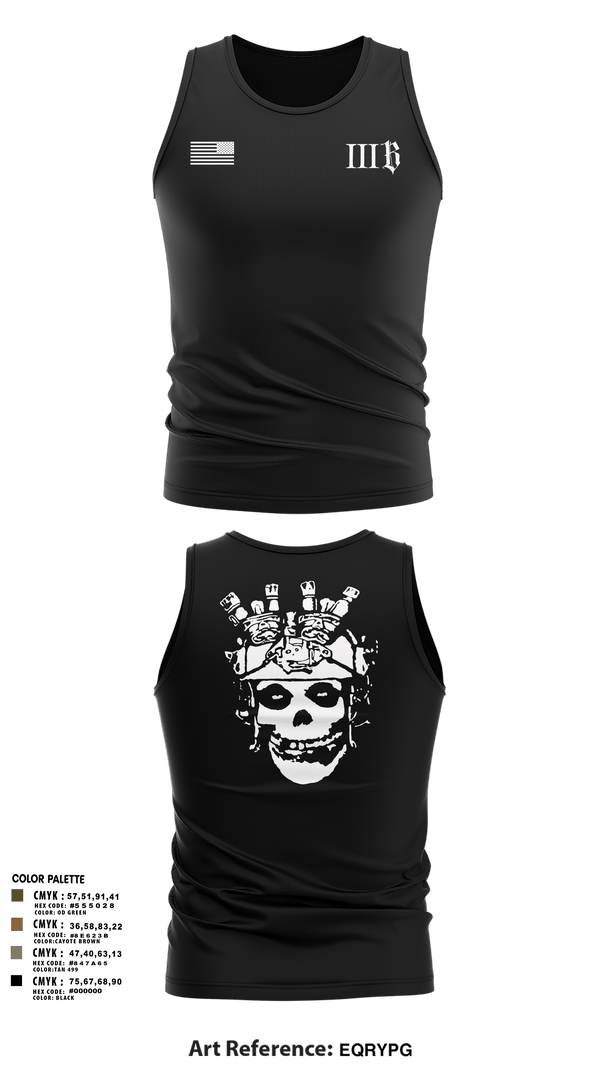 Tank Top, 3B 1-325 AIR, 2BCT, 82ND ABN DIV, Army, Teamtime, Team time, sublimation, custom sports apparel, team uniforms, spirit wear, spiritwear, sports uniforms, custom shirts, team store, custom team store, fundraiser sports, apparel fundraiser