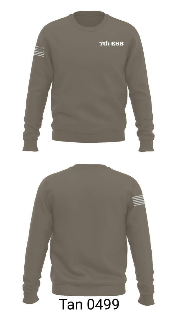 Crew Neck Sweatshirt, 7th ESB, Marines, Teamtime, Team time, sublimation, custom sports apparel, team uniforms, spirit wear, spiritwear, sports uniforms, custom shirts, team store, custom team store, fundraiser sports, apparel fundraiser