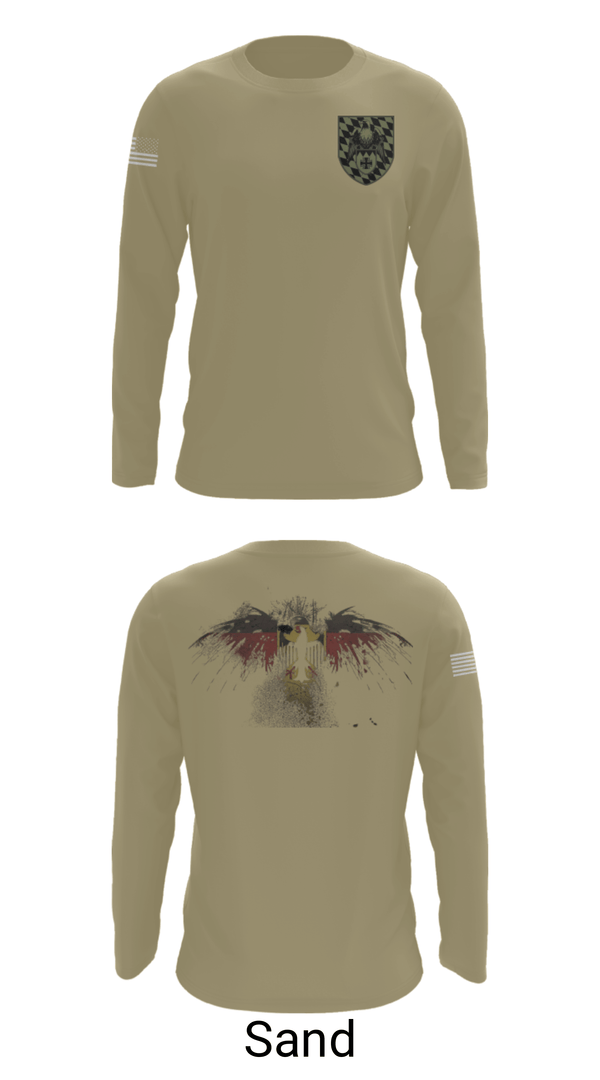 Long Sleeve Performance Shirt, 3./HSchRgt1, Army, Teamtime, Team time, sublimation, custom sports apparel, team uniforms, spirit wear, spiritwear, sports uniforms, custom shirts, team store, custom team store, fundraiser sports, apparel fundraiser