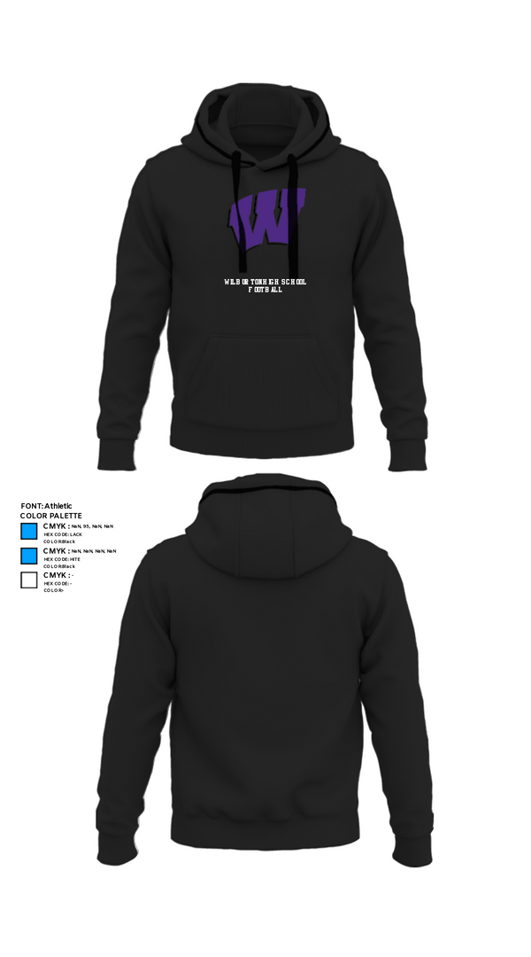 Hoodie, Wilburton High School Football, Football, Teamtime, Team time, sublimation, custom sports apparel, team uniforms, spirit wear, spiritwear, sports uniforms, custom shirts, team store, custom team store, fundraiser sports, apparel fundraiser