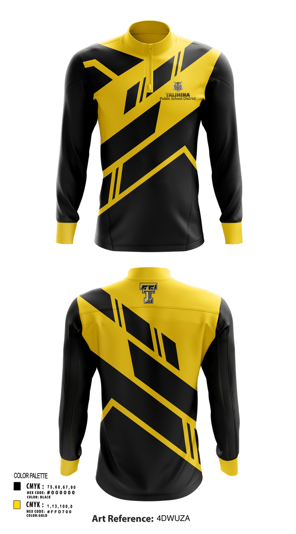 Quarter Zip Jacket, Talihina High School Band, Spirit Store, Teamtime, Team time, sublimation, custom sports apparel, team uniforms, spirit wear, spiritwear, sports uniforms, custom shirts, team store, custom team store, fundraiser sports, apparel fundraiser