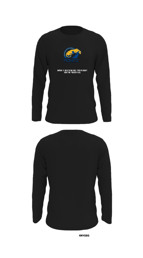 Long Sleeve Performance Shirt, David H Ponitz Career Technology Center Volleyball, Men's Volleyball, Teamtime, Team time, sublimation, custom sports apparel, team uniforms, spirit wear, spiritwear, sports uniforms, custom shirts, team store, custom team store, fundraiser sports, apparel fundraiser