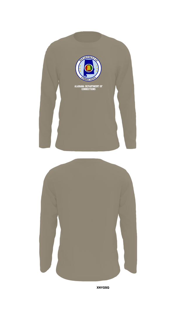 Long Sleeve Performance Shirt, Alabama Department of Corrections, Police, Teamtime, Team time, sublimation, custom sports apparel, team uniforms, spirit wear, spiritwear, sports uniforms, custom shirts, team store, custom team store, fundraiser sports, apparel fundraiser
