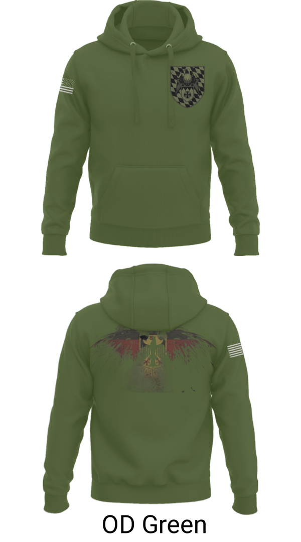 Hoodie, 3./HSchRgt1, Army, Teamtime, Team time, sublimation, custom sports apparel, team uniforms, spirit wear, spiritwear, sports uniforms, custom shirts, team store, custom team store, fundraiser sports, apparel fundraiser