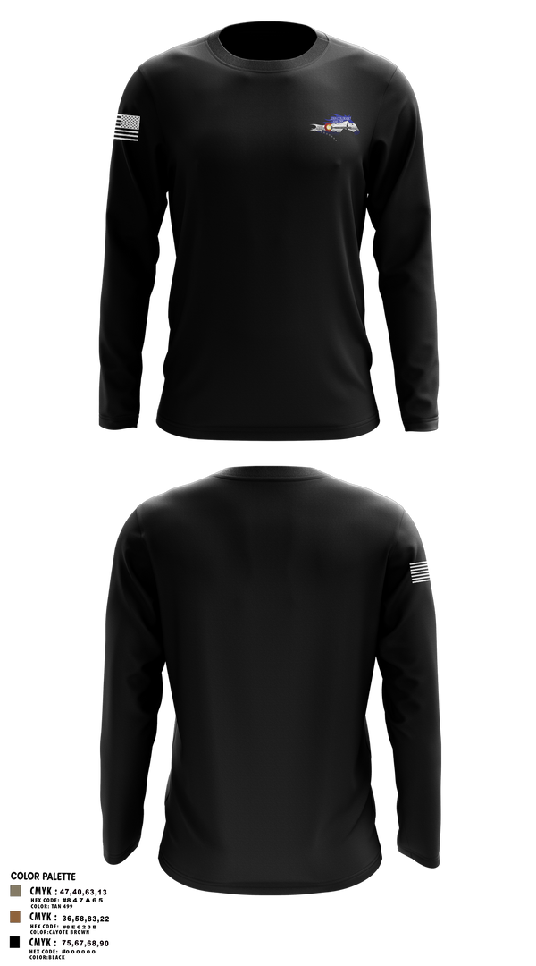 Long Sleeve Performance Shirt, USS Colorado, Navy, Teamtime, Team time, sublimation, custom sports apparel, team uniforms, spirit wear, spiritwear, sports uniforms, custom shirts, team store, custom team store, fundraiser sports, apparel fundraiser
