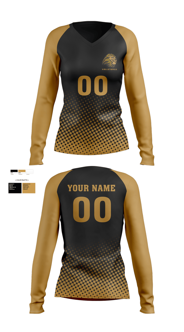 Womens Long Sleeve Vneck Shirt, Kelton STEAM Academy Volleyball, Women's Volleyball, Teamtime, Team time, sublimation, custom sports apparel, team uniforms, spirit wear, spiritwear, sports uniforms, custom shirts, team store, custom team store, fundraiser sports, apparel fundraiser