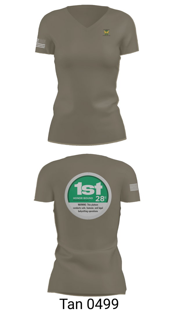 Womens Short Sleeve Vneck Shirt, 28th MP Company, National Guard, Teamtime, Team time, sublimation, custom sports apparel, team uniforms, spirit wear, spiritwear, sports uniforms, custom shirts, team store, custom team store, fundraiser sports, apparel fundraiser