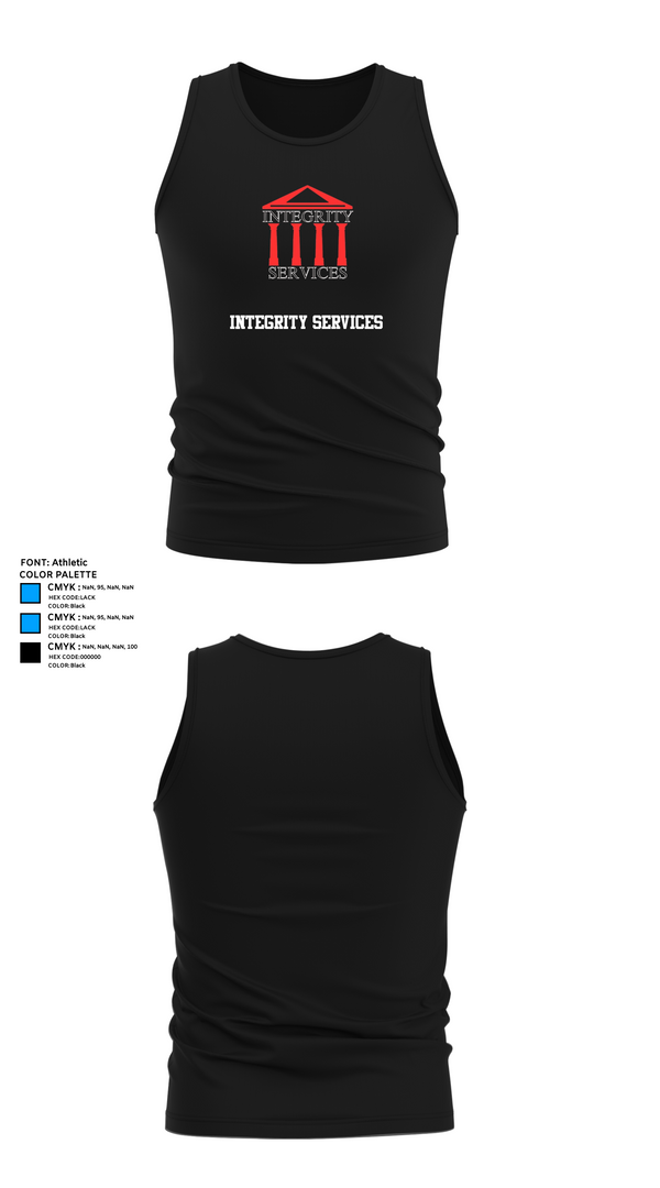 Tank Top, Integrity Services, , Teamtime, Team time, sublimation, custom sports apparel, team uniforms, spirit wear, spiritwear, sports uniforms, custom shirts, team store, custom team store, fundraiser sports, apparel fundraiser
