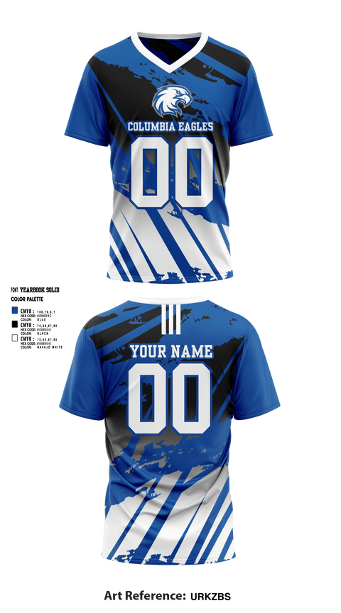 Mens Soccer Jersey, Columbia Eagles, Men's Soccer, Teamtime, Team time, sublimation, custom sports apparel, team uniforms, spirit wear, spiritwear, sports uniforms, custom shirts, team store, custom team store, fundraiser sports, apparel fundraiser
