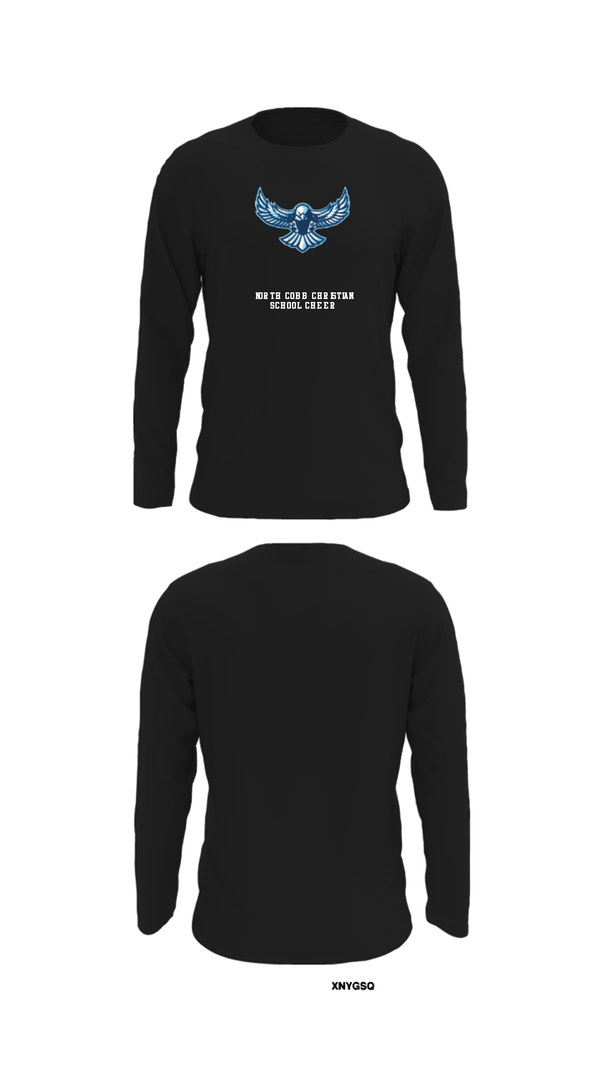 Long Sleeve Performance Shirt, North Cobb Christian School Cheer, Cheer, Teamtime, Team time, sublimation, custom sports apparel, team uniforms, spirit wear, spiritwear, sports uniforms, custom shirts, team store, custom team store, fundraiser sports, apparel fundraiser