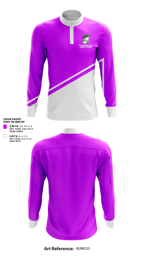 Quarter Zip Jacket, Ticonderoga Senior High School, Spirit Store, Teamtime, Team time, sublimation, custom sports apparel, team uniforms, spirit wear, spiritwear, sports uniforms, custom shirts, team store, custom team store, fundraiser sports, apparel fundraiser