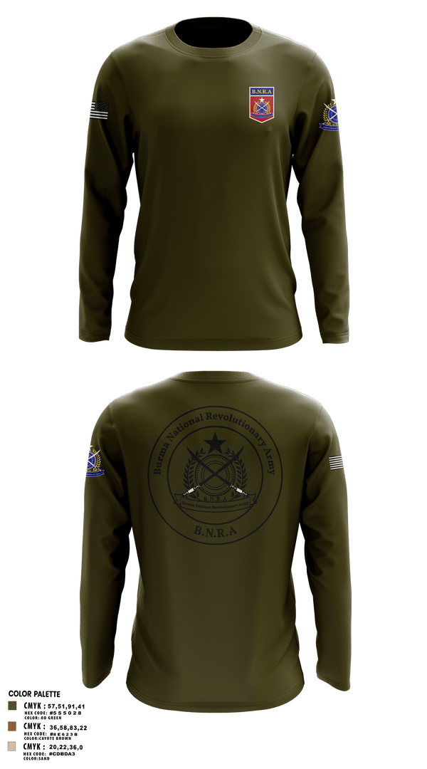 Long Sleeve Performance Polo, B.N.R.AB.N.R.Army, Army, Teamtime, Team time, sublimation, custom sports apparel, team uniforms, spirit wear, spiritwear, sports uniforms, custom shirts, team store, custom team store, fundraiser sports, apparel fundraiser
