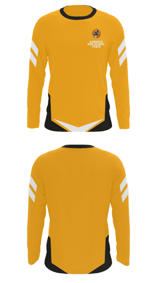 Long Sleeve Performance Shirt, Warwick High School Track, Track & Field, Teamtime, Team time, sublimation, custom sports apparel, team uniforms, spirit wear, spiritwear, sports uniforms, custom shirts, team store, custom team store, fundraiser sports, apparel fundraiser