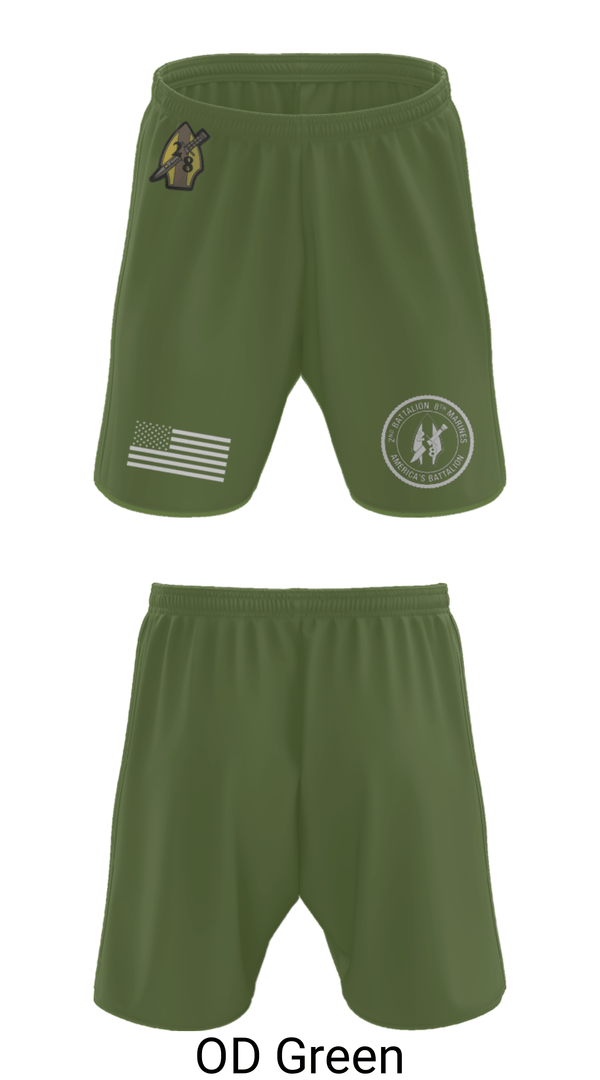 Athletic Shorts With Pockets, 2nd bn 8th Marines, Marines, Teamtime, Team time, sublimation, custom sports apparel, team uniforms, spirit wear, spiritwear, sports uniforms, custom shirts, team store, custom team store, fundraiser sports, apparel fundraiser