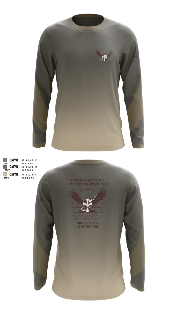 Long Sleeve Performance Shirt, Agape Youth Reachout inc, , Teamtime, Team time, sublimation, custom sports apparel, team uniforms, spirit wear, spiritwear, sports uniforms, custom shirts, team store, custom team store, fundraiser sports, apparel fundraiser