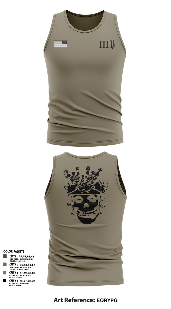 Tank Top, 3B 1-325 AIR, 2BCT, 82ND ABN DIV, Army, Teamtime, Team time, sublimation, custom sports apparel, team uniforms, spirit wear, spiritwear, sports uniforms, custom shirts, team store, custom team store, fundraiser sports, apparel fundraiser