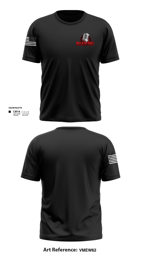 Short Sleeve Performance Shirt, Voice of The People USA Radio Network, , Teamtime, Team time, sublimation, custom sports apparel, team uniforms, spirit wear, spiritwear, sports uniforms, custom shirts, team store, custom team store, fundraiser sports, apparel fundraiser