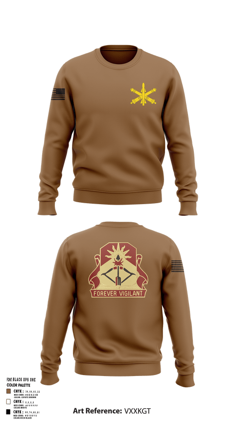 Crew Neck Sweatshirt, BTRY-B 1/188th, National Guard, Teamtime, Team time, sublimation, custom sports apparel, team uniforms, spirit wear, spiritwear, sports uniforms, custom shirts, team store, custom team store, fundraiser sports, apparel fundraiser