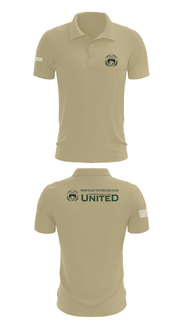 Short Sleeve Performance Polo, North Valley Youth Soccer League, Men's Soccer, Teamtime, Team time, sublimation, custom sports apparel, team uniforms, spirit wear, spiritwear, sports uniforms, custom shirts, team store, custom team store, fundraiser sports, apparel fundraiser