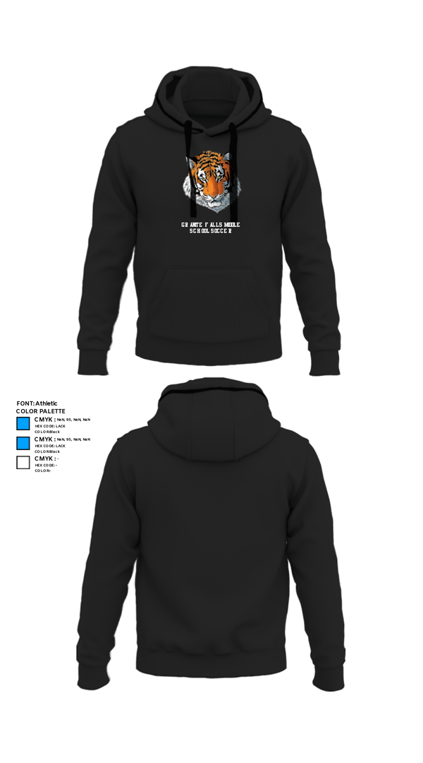 Hoodie, Granite Falls Middle School Soccer, Men's Soccer, Teamtime, Team time, sublimation, custom sports apparel, team uniforms, spirit wear, spiritwear, sports uniforms, custom shirts, team store, custom team store, fundraiser sports, apparel fundraiser