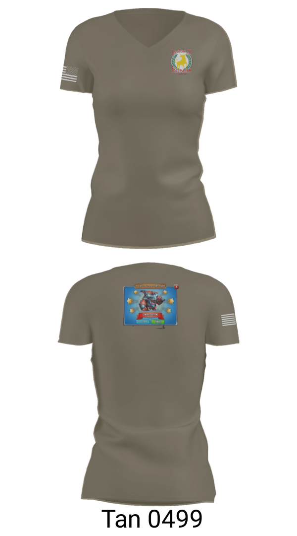 Women's Short Sleeve Vneck Shirt, Legion IX, Army, Teamtime, Team time, sublimation, custom sports apparel, team uniforms, spirit wear, spiritwear, sports uniforms, custom shirts, team store, custom team store, fundraiser sports, apparel fundraiser