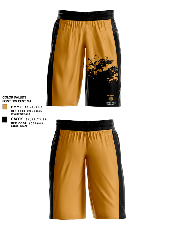 Mens Basketball Shorts, Kelton STEAM Academy Basketball, Women's Basketball, Teamtime, Team time, sublimation, custom sports apparel, team uniforms, spirit wear, spiritwear, sports uniforms, custom shirts, team store, custom team store, fundraiser sports, apparel fundraiser