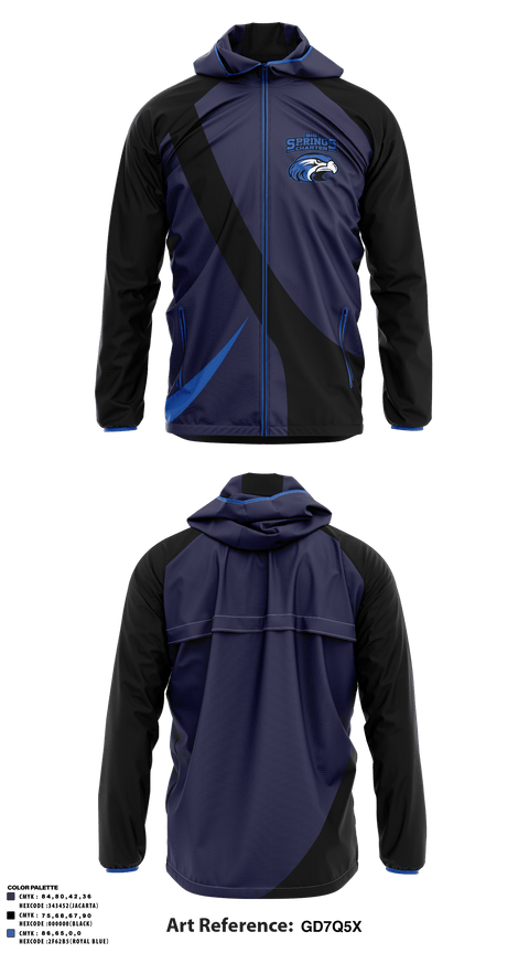 Windbreaker, Big Springs Charter School Football, Football, Teamtime, Team time, sublimation, custom sports apparel, team uniforms, spirit wear, spiritwear, sports uniforms, custom shirts, team store, custom team store, fundraiser sports, apparel fundraiser