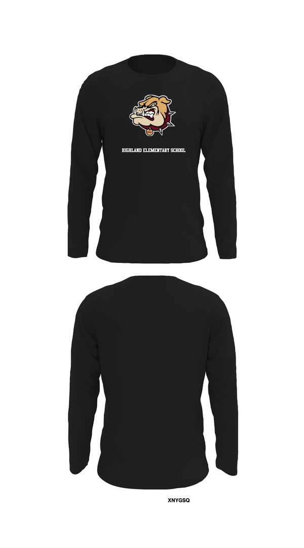 Long Sleeve Performance Shirt, Highland Elementary School, Spirit Store, Teamtime, Team time, sublimation, custom sports apparel, team uniforms, spirit wear, spiritwear, sports uniforms, custom shirts, team store, custom team store, fundraiser sports, apparel fundraiser