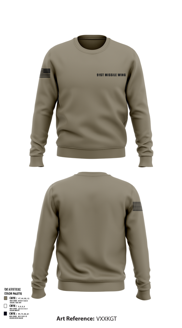 Crew Neck Sweatshirt, 91st missile wing, Air Force, Teamtime, Team time, sublimation, custom sports apparel, team uniforms, spirit wear, spiritwear, sports uniforms, custom shirts, team store, custom team store, fundraiser sports, apparel fundraiser