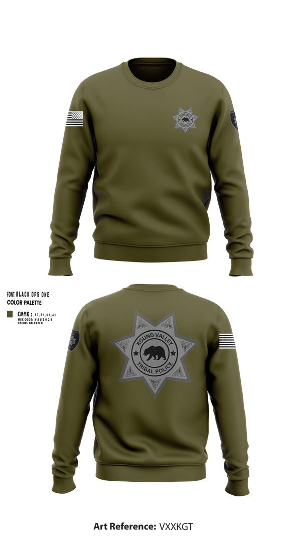 Crew Neck Sweatshirt, ROUND VALLEY POLICE, , Teamtime, Team time, sublimation, custom sports apparel, team uniforms, spirit wear, spiritwear, sports uniforms, custom shirts, team store, custom team store, fundraiser sports, apparel fundraiser