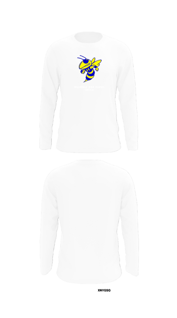 Long Sleeve Performance Shirt, Hillsdale High School Cheer, Cheer, Teamtime, Team time, sublimation, custom sports apparel, team uniforms, spirit wear, spiritwear, sports uniforms, custom shirts, team store, custom team store, fundraiser sports, apparel fundraiser