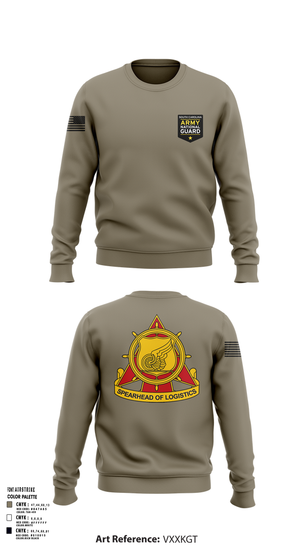 Crew Neck Sweatshirt, SOUTH CAROLINA ARMY NATIONAL GUARD, National Guard, Teamtime, Team time, sublimation, custom sports apparel, team uniforms, spirit wear, spiritwear, sports uniforms, custom shirts, team store, custom team store, fundraiser sports, apparel fundraiser
