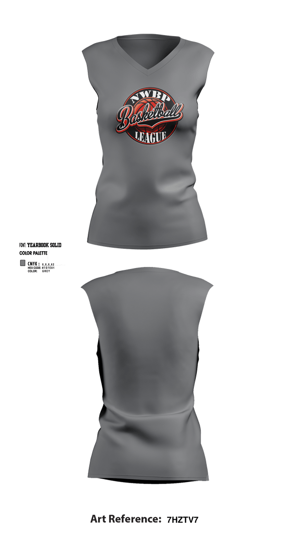Womens Short Sleeve Vneck Shirt, North West Bergen Passaic Basketball League, Men's Basketball, Teamtime, Team time, sublimation, custom sports apparel, team uniforms, spirit wear, spiritwear, sports uniforms, custom shirts, team store, custom team store, fundraiser sports, apparel fundraiser