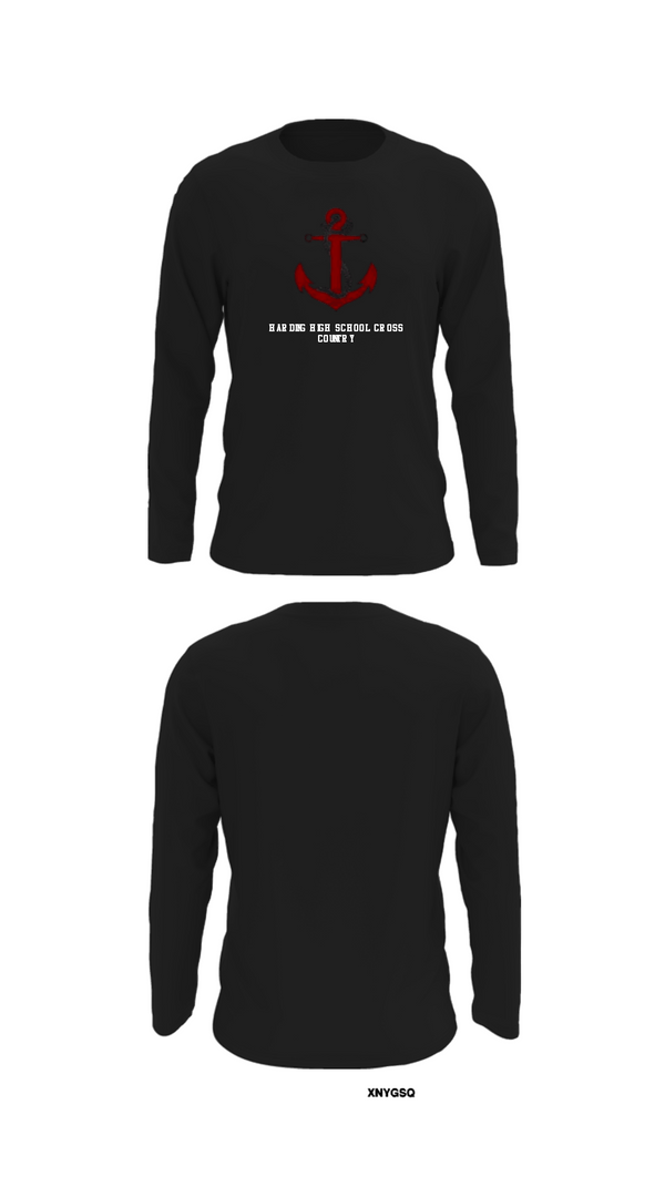 Long Sleeve Performance Shirt, Harding High School Cross Country, Cross Country, Teamtime, Team time, sublimation, custom sports apparel, team uniforms, spirit wear, spiritwear, sports uniforms, custom shirts, team store, custom team store, fundraiser sports, apparel fundraiser