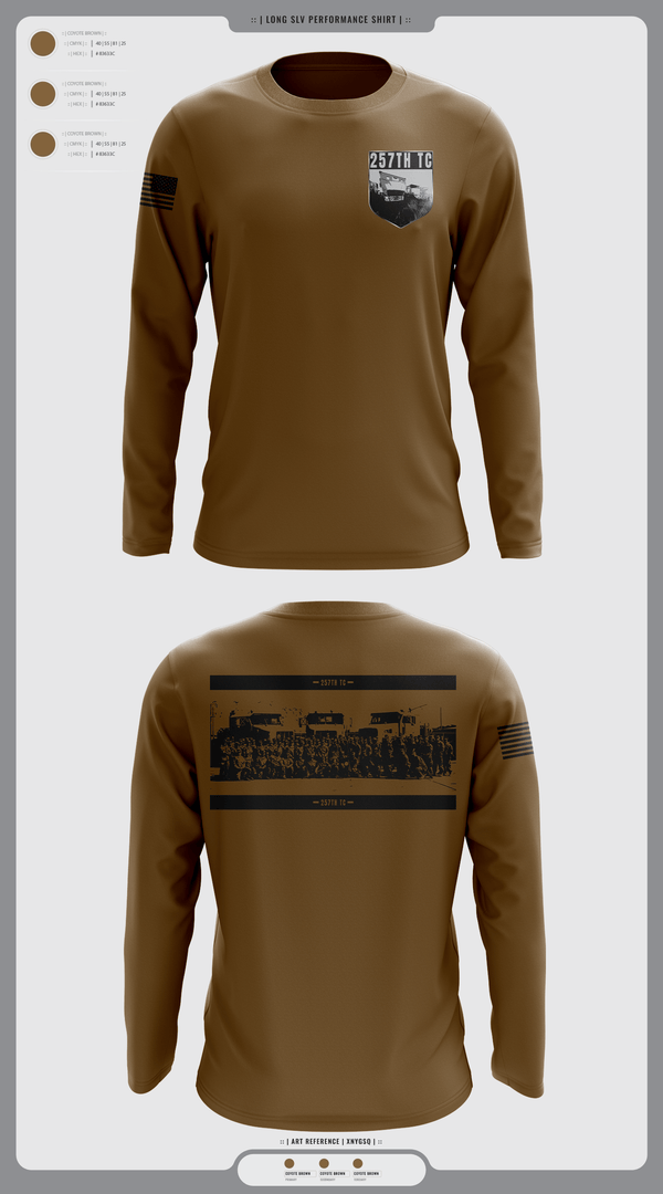 Long Sleeve Performance Shirt, 257th TC, Army, Teamtime, Team time, sublimation, custom sports apparel, team uniforms, spirit wear, spiritwear, sports uniforms, custom shirts, team store, custom team store, fundraiser sports, apparel fundraiser
