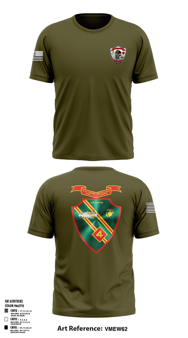 Old School Cotton Feel Shirt, Det. 4 Tows and Scouts 4th Tank Battalion, , Teamtime, Team time, sublimation, custom sports apparel, team uniforms, spirit wear, spiritwear, sports uniforms, custom shirts, team store, custom team store, fundraiser sports, apparel fundraiser