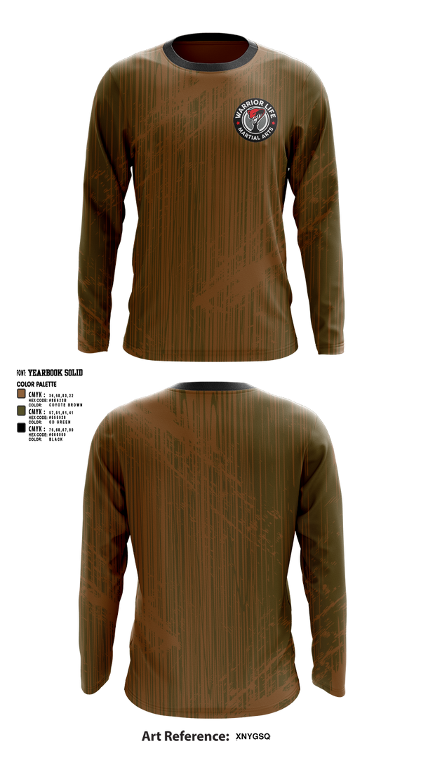 Long Sleeve Performance Shirt, Warrior Life Martial Arts, Wrestling, Teamtime, Team time, sublimation, custom sports apparel, team uniforms, spirit wear, spiritwear, sports uniforms, custom shirts, team store, custom team store, fundraiser sports, apparel fundraiser
