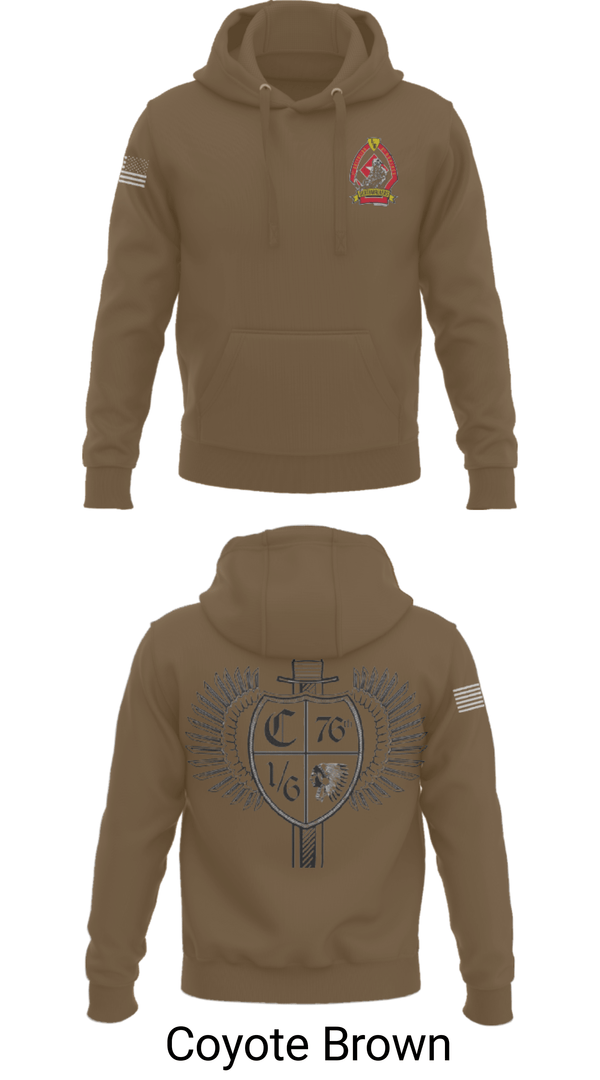 Hoodie, 1/6 Charlie company, , Teamtime, Team time, sublimation, custom sports apparel, team uniforms, spirit wear, spiritwear, sports uniforms, custom shirts, team store, custom team store, fundraiser sports, apparel fundraiser