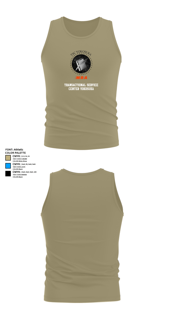 Tank Top, Transactional Service Center Yokosuka, Navy, Teamtime, Team time, sublimation, custom sports apparel, team uniforms, spirit wear, spiritwear, sports uniforms, custom shirts, team store, custom team store, fundraiser sports, apparel fundraiser