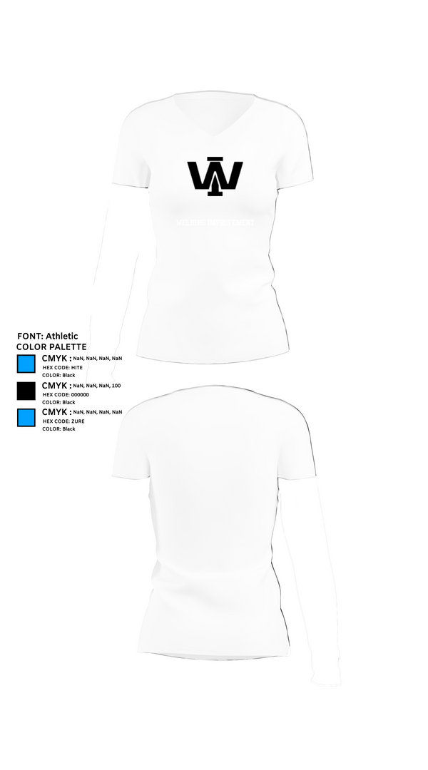 Womens Short Sleeve Vneck Shirt, Welding Improvement, , Teamtime, Team time, sublimation, custom sports apparel, team uniforms, spirit wear, spiritwear, sports uniforms, custom shirts, team store, custom team store, fundraiser sports, apparel fundraiser