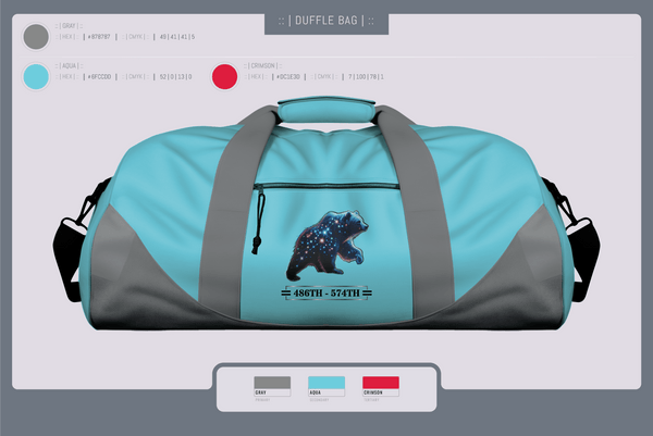 Duffle Bag, 486th/574th, , Teamtime, Team time, sublimation, custom sports apparel, team uniforms, spirit wear, spiritwear, sports uniforms, custom shirts, team store, custom team store, fundraiser sports, apparel fundraiser