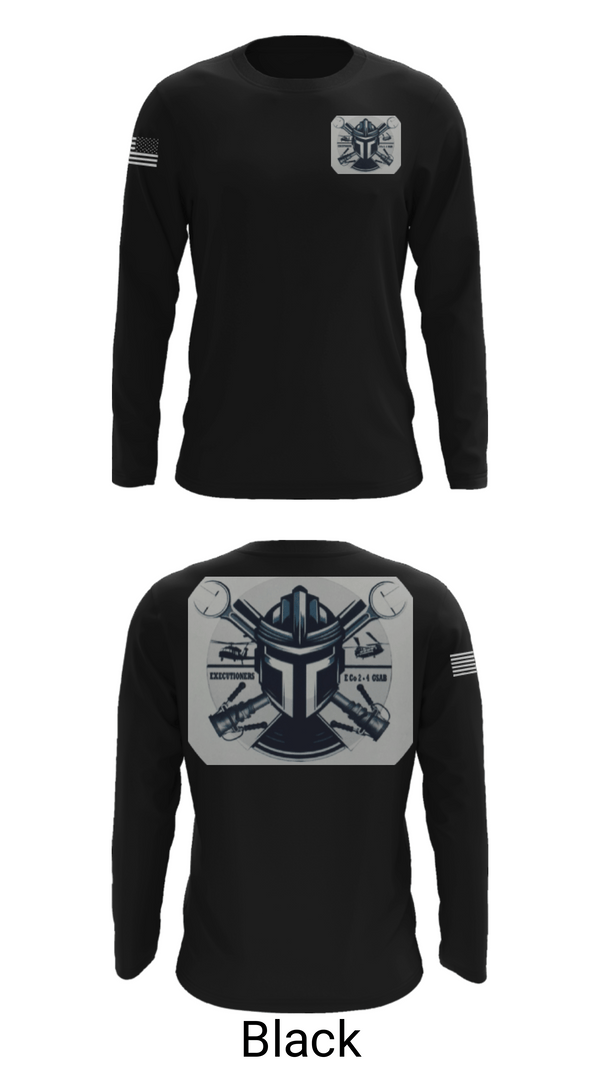 Long Sleeve Performance Shirt, 2-4 GSAB ECHO CO., Army, Teamtime, Team time, sublimation, custom sports apparel, team uniforms, spirit wear, spiritwear, sports uniforms, custom shirts, team store, custom team store, fundraiser sports, apparel fundraiser