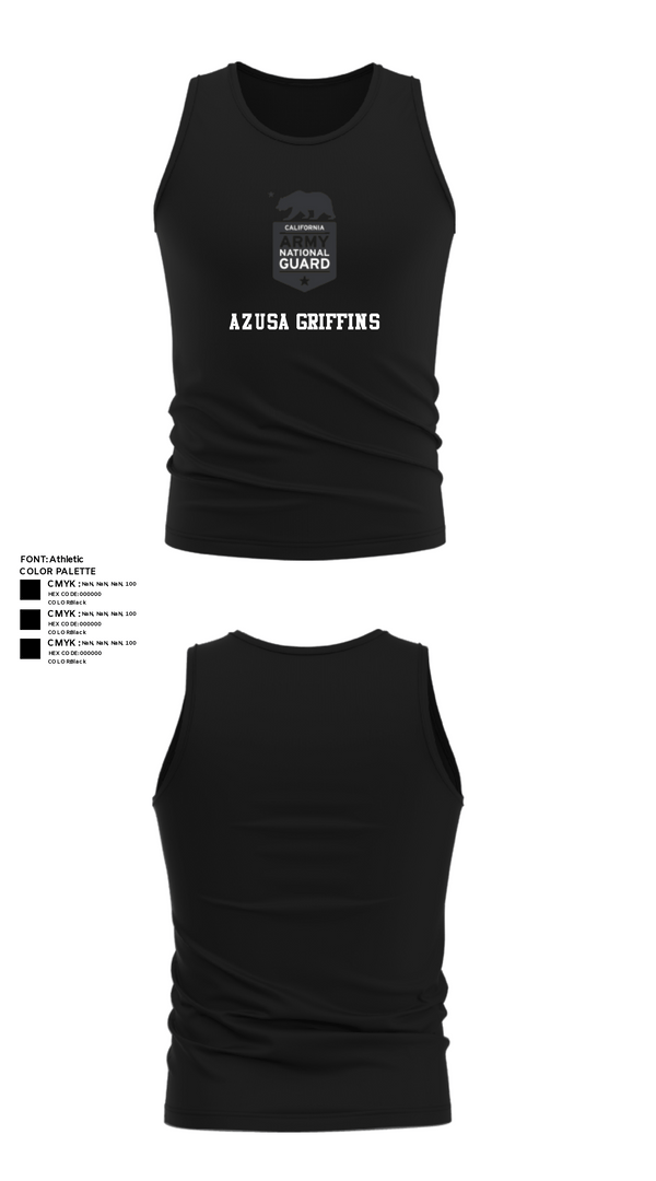 Tank Top, Azusa Griffins, , Teamtime, Team time, sublimation, custom sports apparel, team uniforms, spirit wear, spiritwear, sports uniforms, custom shirts, team store, custom team store, fundraiser sports, apparel fundraiser